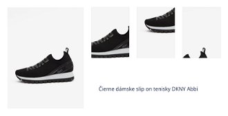 Čierne dámske slip on tenisky DKNY Abbi 1