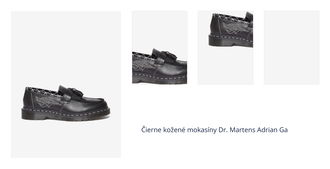 Čierne kožené mokasíny Dr. Martens Adrian Ga 1