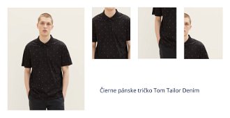 Čierne pánske tričko Tom Tailor Denim 1