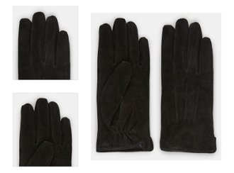 Čierne semišové rukavice Pieces Nellie 4