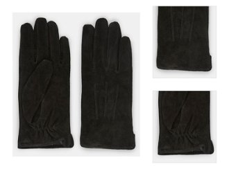 Čierne semišové rukavice Pieces Nellie 3