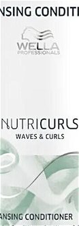 Čistiaci kondicionér pre kučeravé vlasy Wella Professionals NutriCurls for Wave  a  Curls - 1000 ml (99240060995) + darček zadarmo 5