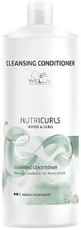 Čistiaci kondicionér pre kučeravé vlasy Wella Professionals NutriCurls for Wave  a  Curls - 1000 ml (99240060995) + darček zadarmo 2