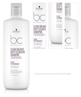 Čistiaci šampón Schwarzkopf Professional BC Bonacure Clear Balance Deep Cleansing Shampoo - 1000 ml (2709565) + DARČEK ZADARMO 1