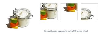 Citrusová bomba - organické telové suflé® balenie 125ml 1
