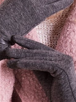 Classic dark grey women's gloves 5