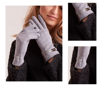 Classic grey women's gloves 3