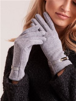 Classic grey women's gloves 2