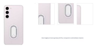 Puzdro Clear Gadget pre Samsung Galaxy S23 Plus, transparent (s odnímateľným úchytom) 1