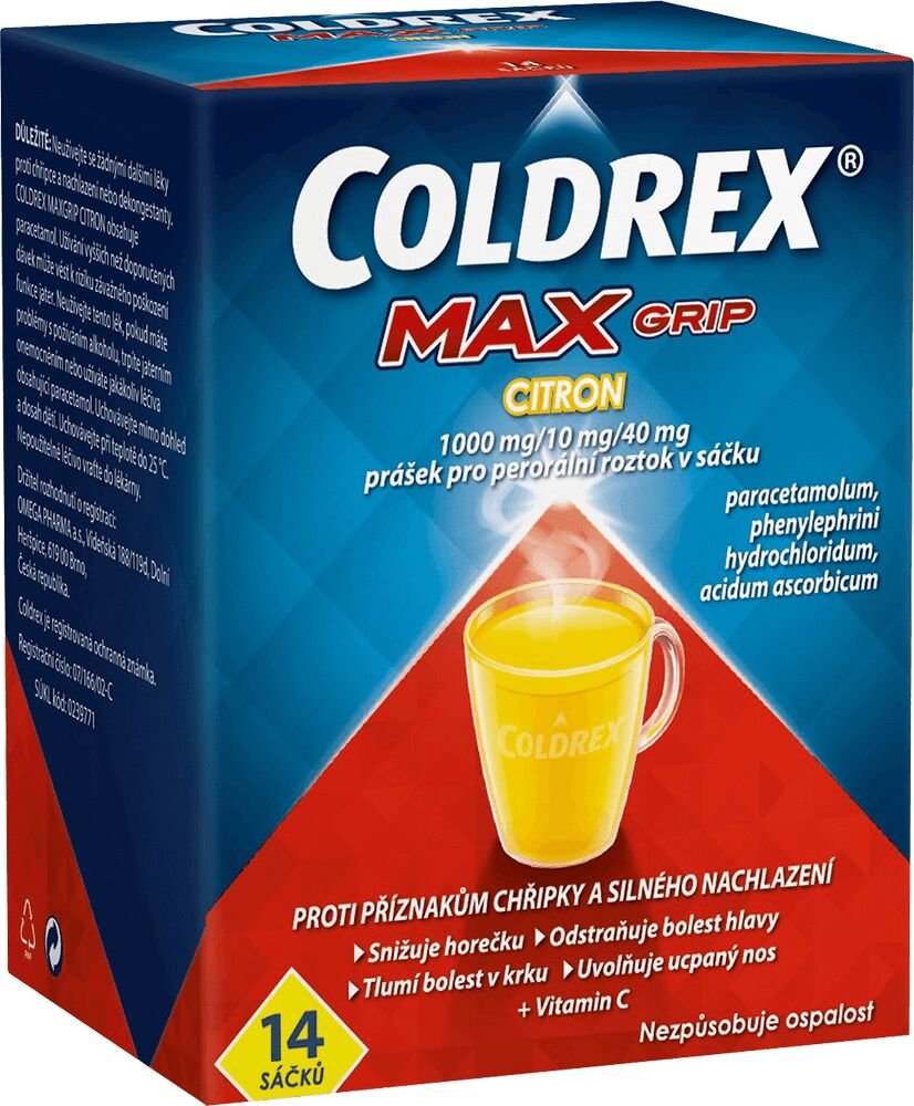 Coldrex MAXGrip Citron 14 ks
