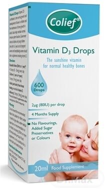 Colief Vitamín D3 Drops