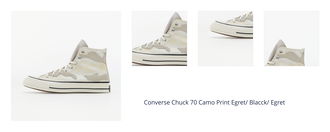 Converse Chuck 70 Camo Print Egret/ Blacck/ Egret 1