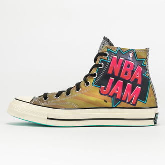 Converse Chuck 70 Hi Brown/ Solar Red/ Electric Aqua