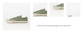 Converse Chuck 70 Jungle Cloth Alligator Friend/ Utility/ White 1