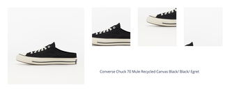 Converse Chuck 70 Mule Recycled Canvas Black/ Black/ Egret 1