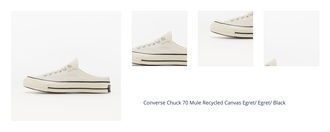 Converse Chuck 70 Mule Recycled Canvas Egret/ Egret/ Black 1