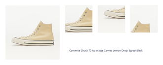 Converse Chuck 70 No Waste Canvas Lemon Drop/ Egret/ Black 1