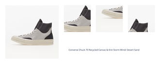 Converse Chuck 70 Recycled Canvas & Knit Storm Wind/ Desert Sand 1