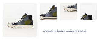 Converse Chuck 70 Spray Paint Lunar Grey/ Cyber Grey/ Grassy 1