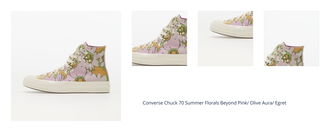 Converse Chuck 70 Summer Florals Beyond Pink/ Olive Aura/ Egret 1