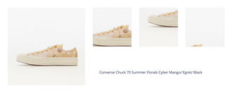 Converse Chuck 70 Summer Florals Cyber Mango/ Egret/ Black 1