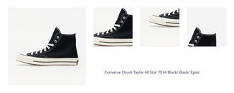 Converse Chuck Taylor All Star 70 Hi Black/ Black/ Egret 1