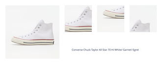 Converse Chuck Taylor All Star 70 Hi White/ Garnet/ Egret 1