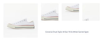 Converse Chuck Taylor All Star 70 Ox White/ Garnet/ Egret 1