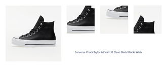 Converse Chuck Taylor All Star Lift Clean Black/ Black/ White 1