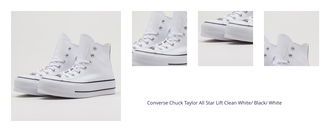 Converse Chuck Taylor All Star Lift Clean White/ Black/ White 1