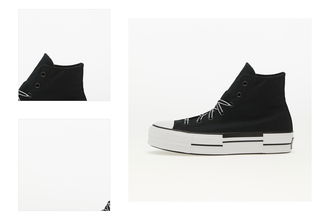 Converse Chuck Taylor All Star Lift Platform Outline Sketch Black/ White/ Black 4