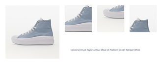 Converse Chuck Taylor All Star Move CX Platform Ocean Retreat/ White 1