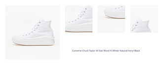 Converse Chuck Taylor All Star Move Hi White/ Natural Ivory/ Black 1