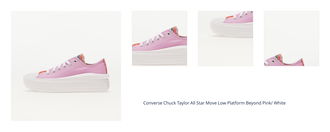 Converse Chuck Taylor All Star Move Low Platform Beyond Pink/ White 1