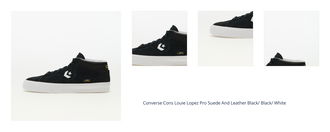 Converse Cons Louie Lopez Pro Suede And Leather Black/ Black/ White 1