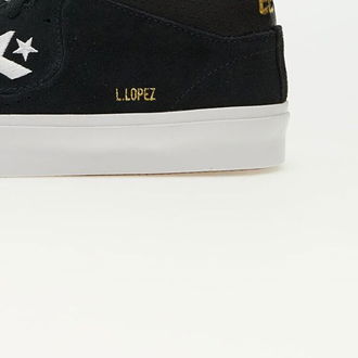 Converse Cons Louie Lopez Pro Suede And Leather Black/ Black/ White 9