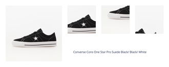 Converse Cons One Star Pro Suede Black/ Black/ White 1