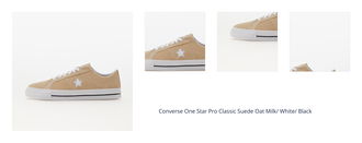 Converse One Star Pro Classic Suede Oat Milk/ White/ Black 1