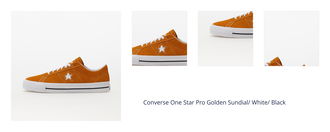 Converse One Star Pro Golden Sundial/ White/ Black 1