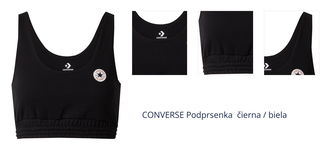 CONVERSE Podprsenka  čierna / biela 1