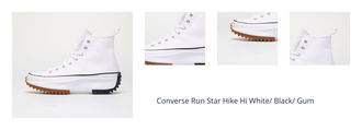 Converse Run Star Hike Hi White/ Black/ Gum 1