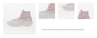 Converse Run Star Hike Millennium Glam Platform Barely Rose/ Strawberry Jam 1