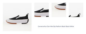 Converse Run Star Hike Slip Platform Black/ Black/ White 1