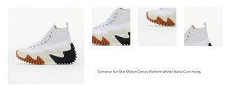 Converse Run Star Motion Canvas Platform White/ Black/ Gum Honey 1