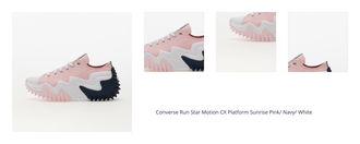 Converse Run Star Motion CX Platform Sunrise Pink/ Navy/ White 1