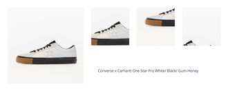 Converse x Carhartt One Star Pro White/ Black/ Gum Honey 1