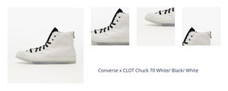 Converse x CLOT Chuck 70 White/ Black/ White 1