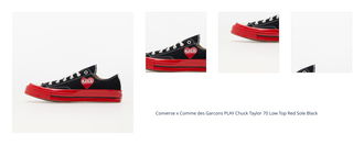 Converse x Comme des Garcons PLAY Chuck Taylor 70 Low Top Red Sole Black 1