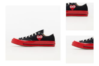 Converse x Comme des Garcons PLAY Chuck Taylor 70 Low Top Red Sole Black 3