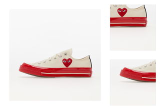 Converse x Comme des Garcons PLAY Chuck Taylor 70 Low Top Red Sole White 3